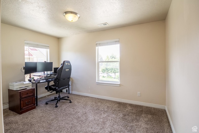 357 E 535 S, Vernal, UT 84078 - carpeted office space featuring a textured ceiling