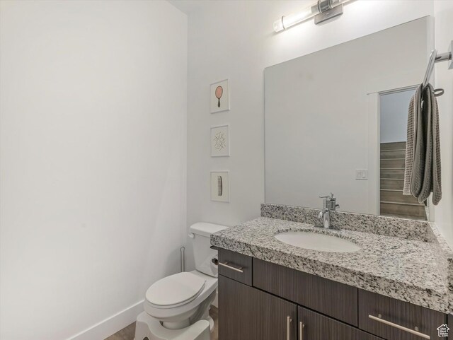 9217 S Holiday Bowl Ct E, Sandy, UT 84094 - half bathroom with vanity and toilet