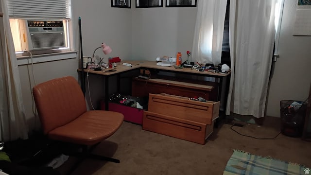 131 6th W, East Carbon, UT 84520 - sitting room featuring carpet flooring and cooling unit