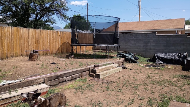 131 6th W, East Carbon, UT 84520 - fenced backyard with a trampoline