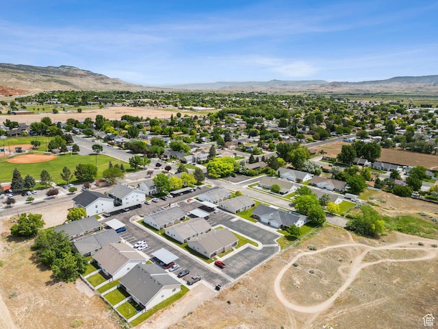 827 S 1030 W, Richfield, UT 84701 - aerial overview of property's location with mountains and nearby suburban area