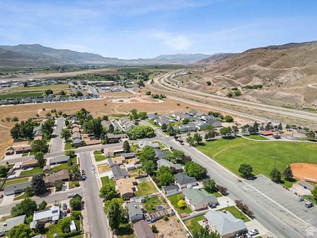 827 S 1030 W, Richfield, UT 84701 - aerial overview of property's location with mountains and nearby suburban area