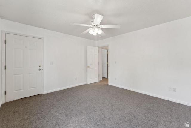 827 S 1030 W, Richfield, UT 84701 - carpeted empty room featuring ceiling fan and baseboards