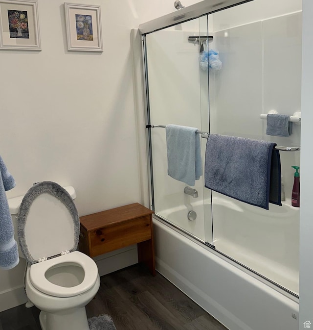 470 W 15 S Unit F201, Providence, UT 84332 - full bathroom with wood finished floors and enclosed tub / shower combo