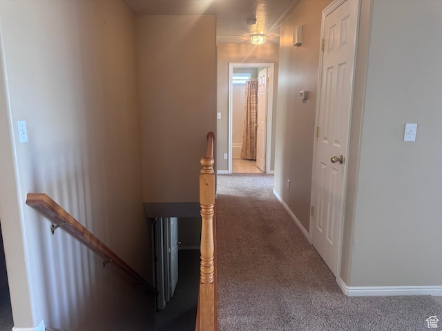 1730 N 350 W, North Ogden, UT 84414 - hallway with an upstairs landing and carpet flooring