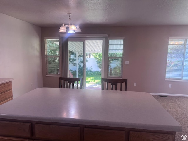 1730 N 350 W, North Ogden, UT 84414 - carpeted dining room with a textured ceiling