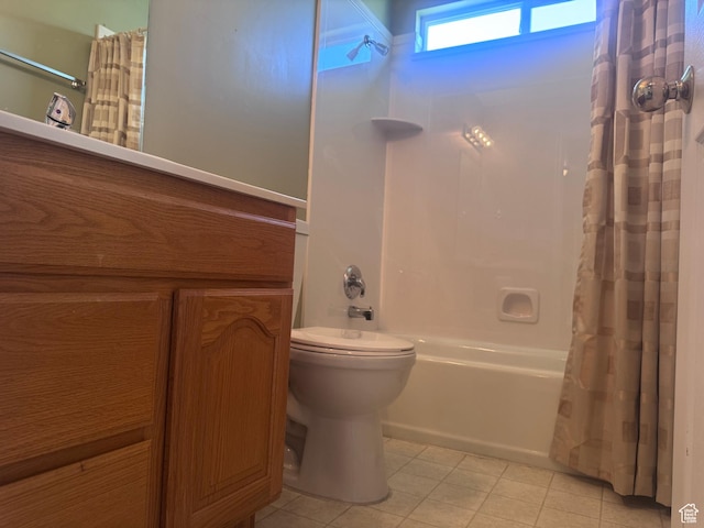1730 N 350 W, North Ogden, UT 84414 - bathroom featuring shower / tub combo, tile patterned flooring, and vanity