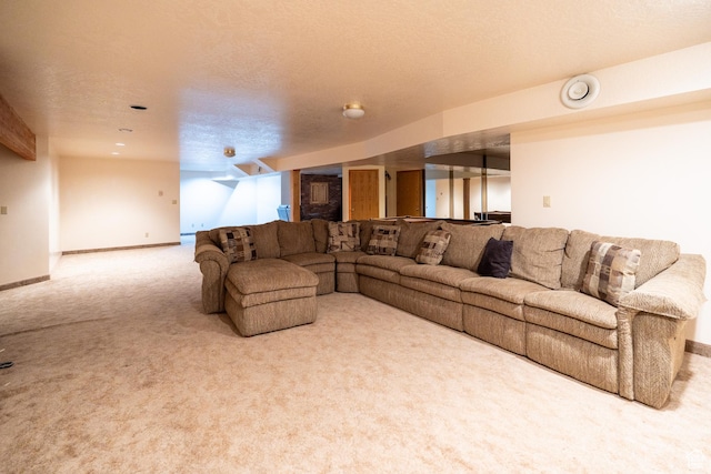4163 S Beeman Rd, Moab, UT 84532 - living area with carpet flooring and a textured ceiling