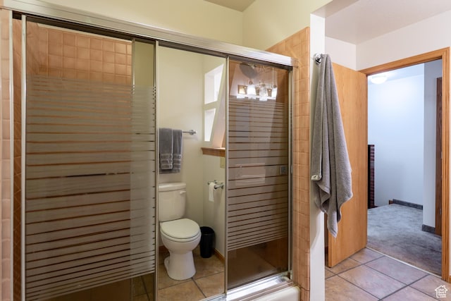 4163 S Beeman Rd, Moab, UT 84532 - bathroom with a stall shower and tile patterned floors