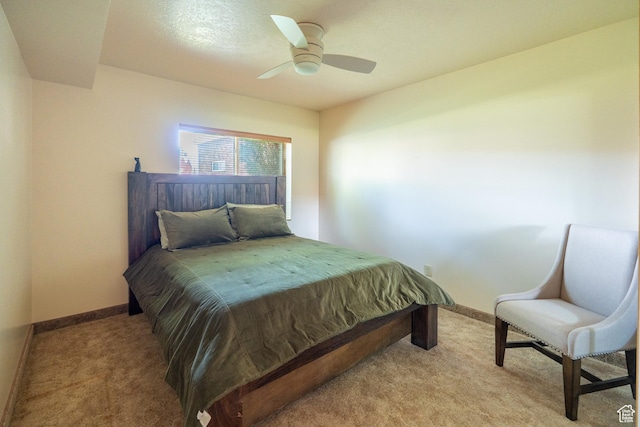 4163 S Beeman Rd, Moab, UT 84532 - bedroom with carpet flooring and ceiling fan