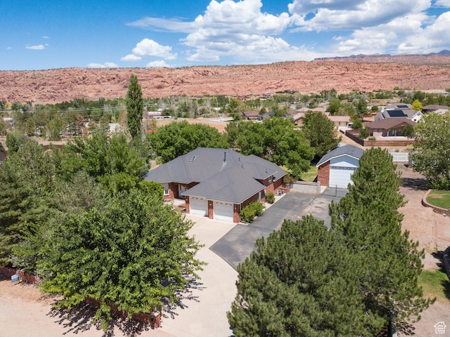 4163 S Beeman Rd, Moab, UT 84532 - drone / aerial view of a mountain backdrop