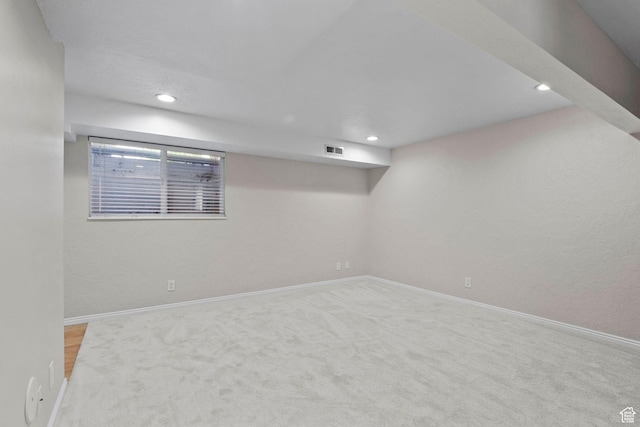 1870 E Monterey Dr, Salt Lake City, UT 84121 - finished below grade area with carpet and recessed lighting
