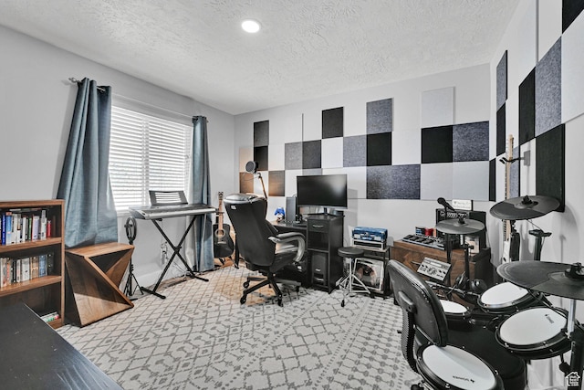 5057 W Eagle Rock Way, West Valley City, UT 84120 - office with a textured ceiling and recessed lighting