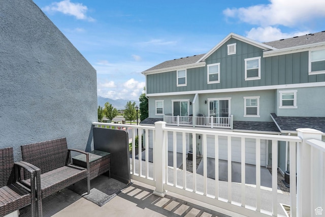 5124 W Stockfield Ln, Herriman, UT 84096 - balcony featuring a mountain view