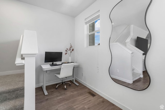 5124 W Stockfield Ln, Herriman, UT 84096 - home office featuring wood finished floors and baseboards