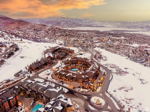 2100 W Frostwood Blvd Unit 4175, Park City, UT 84098 - snowy aerial view with a mountain view