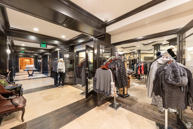 2100 W Frostwood Blvd Unit 4175, Park City, UT 84098 - gym featuring ornamental molding