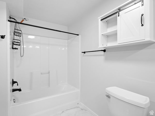 517 E 1140 S, Roosevelt, UT 84066 - bathroom featuring shower / bath combination and marble finish floors