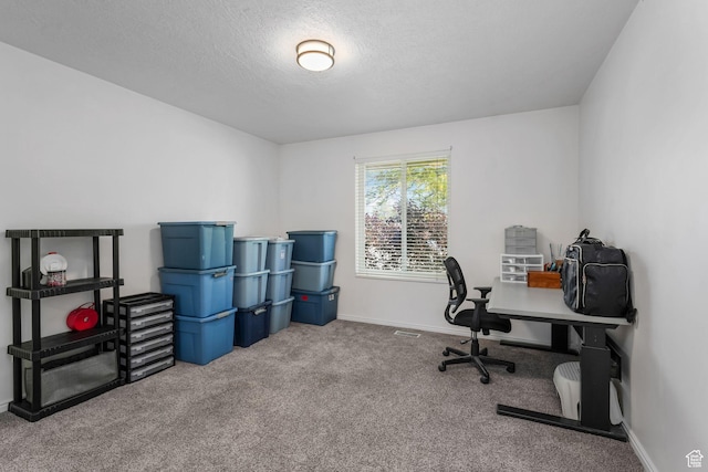 5077 W 11000 N, Highland, UT 84003 - carpeted office space with baseboards and a textured ceiling
