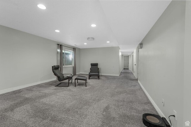 5077 W 11000 N, Highland, UT 84003 - sitting room with recessed lighting and carpet floors
