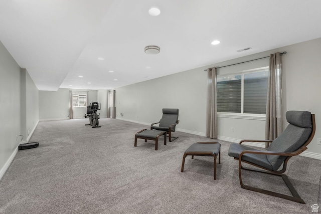 5077 W 11000 N, Highland, UT 84003 - living area with carpet flooring and recessed lighting