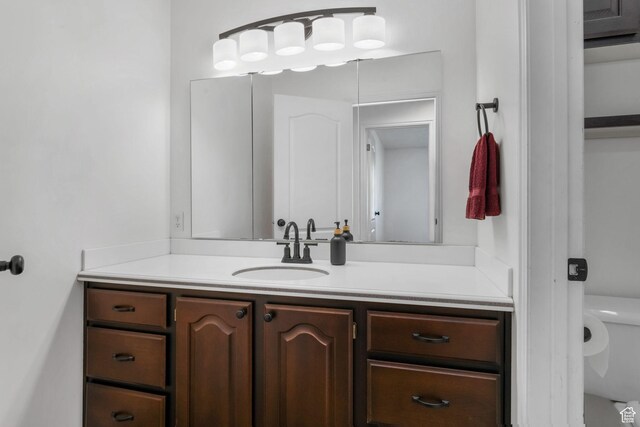 5077 W 11000 N, Highland, UT 84003 - half bathroom with vanity and toilet
