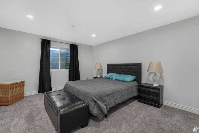5077 W 11000 N, Highland, UT 84003 - bedroom with carpet flooring and recessed lighting