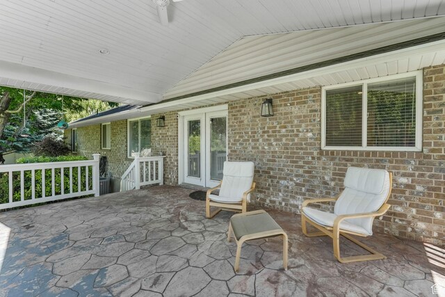 5077 W 11000 N, Highland, UT 84003 - view of patio / terrace with french doors