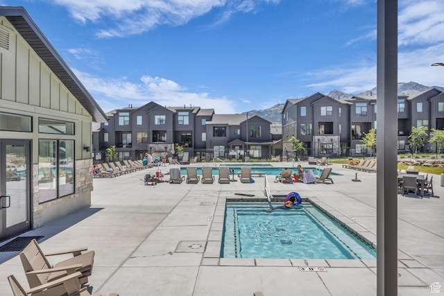 5930 Cardiff Pass Rd, Mountain Green, UT 84050 - community pool featuring a residential view and a patio area