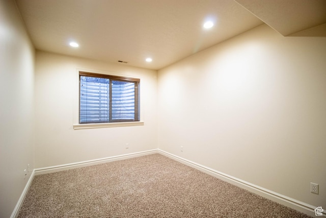 5818 N Cambridge Dr E, Mountain Green, UT 84050 - empty room with carpet floors and recessed lighting