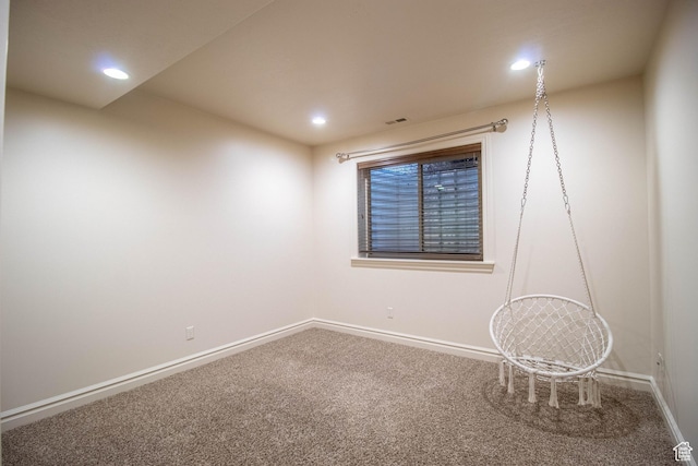 5818 N Cambridge Dr E, Mountain Green, UT 84050 - empty room with carpet flooring and recessed lighting