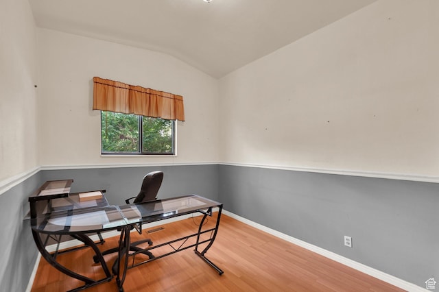 1623 E Spring Run Dr, Holladay, UT 84117 - office space with wood finished floors and lofted ceiling