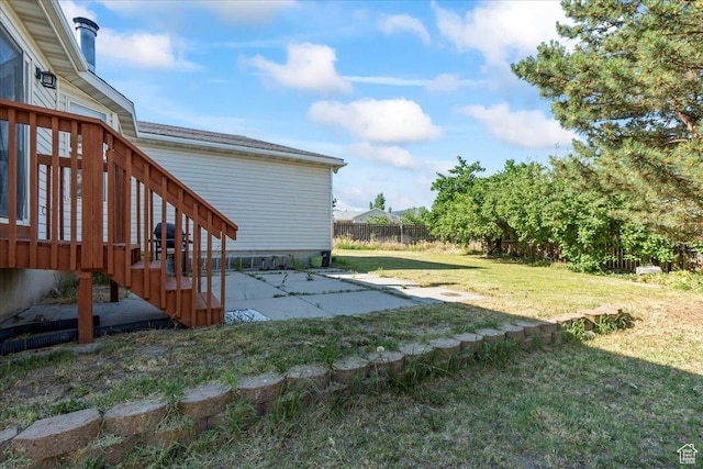 868 E Valley View Dr N, Tooele, UT 84074 - view of yard with a patio area and a wooden deck
