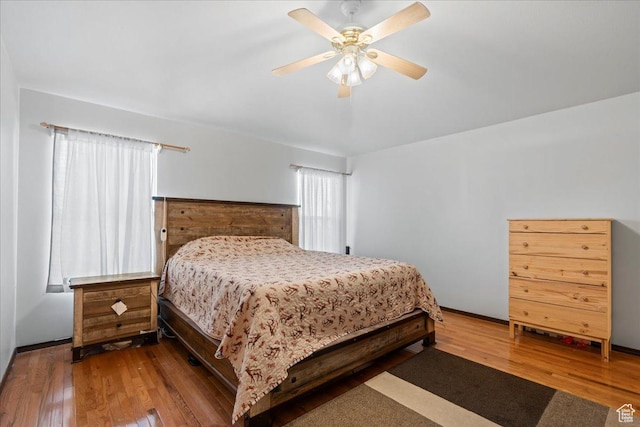 868 E Valley View Dr N, Tooele, UT 84074 - bedroom featuring hardwood / wood-style flooring and ceiling fan