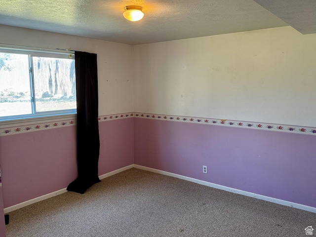 7026 S Wood Green Rd, West Jordan, UT 84084 - unfurnished room with light carpet and a textured ceiling