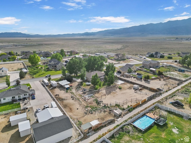 4212 N Majors St E, Eagle Mountain, UT 84005 - aerial perspective of suburban area with a mountainous background