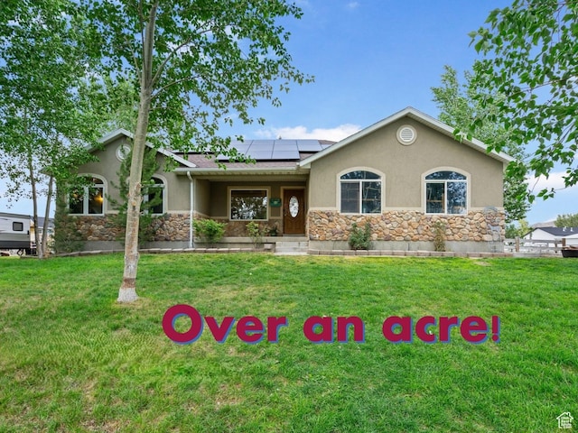 4212 N Majors St E, Eagle Mountain, UT 84005 - single story home featuring stone siding and stucco siding