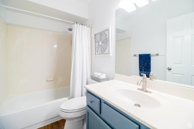 1536 N 150 W, Bountiful, UT 84010 - full bathroom with vanity, shower / bath combination with curtain, and wood finished floors