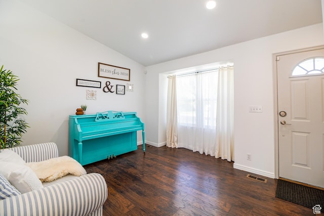 1536 N 150 W, Bountiful, UT 84010 - foyer with lofted ceiling, wood finished floors, and recessed lighting