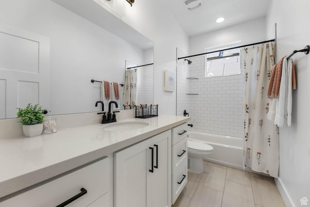 10243 S Dial Ct, South Jordan, UT 84009 - full bath with vanity, shower / bath combo with shower curtain, and tile patterned flooring