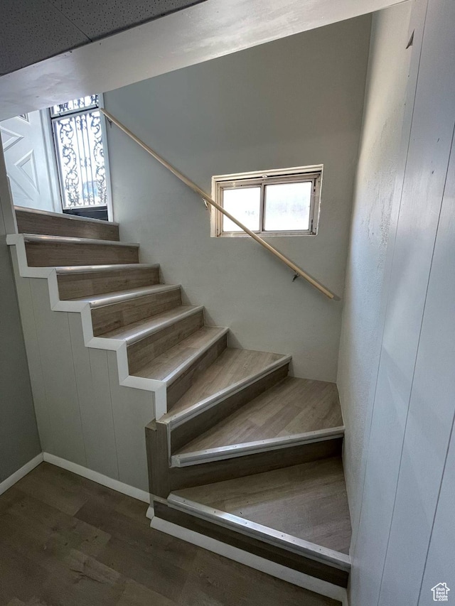 1783 N 300 W, Sunset, UT 84015 - staircase featuring wood finished floors and baseboards