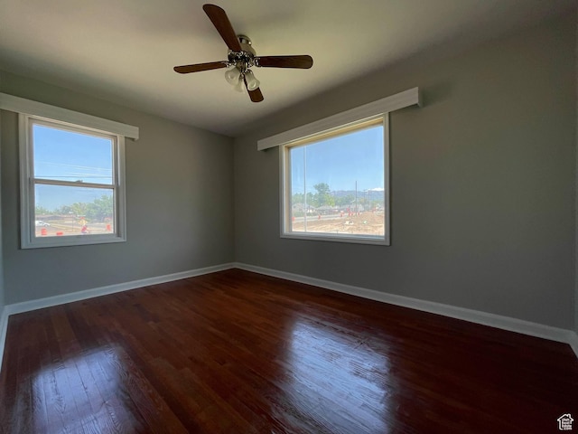 1783 N 300 W, Sunset, UT 84015 - empty room with dark wood-type flooring and a ceiling fan