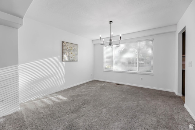 10314 S 3970 W, South Jordan, UT 84009 - carpeted empty room with a chandelier and baseboards