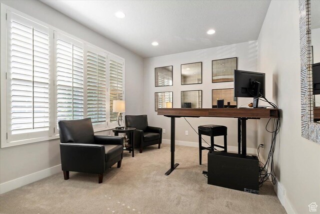 12140 S Galena Grove Way W, Draper, UT 84020 - office area with carpet and recessed lighting