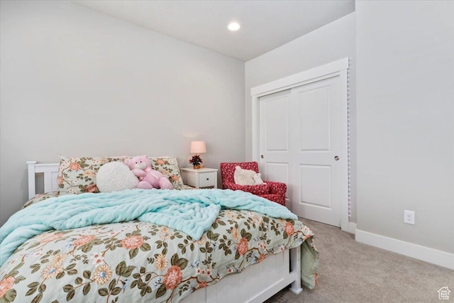 12140 S Galena Grove Way W, Draper, UT 84020 - carpeted bedroom with a closet and recessed lighting