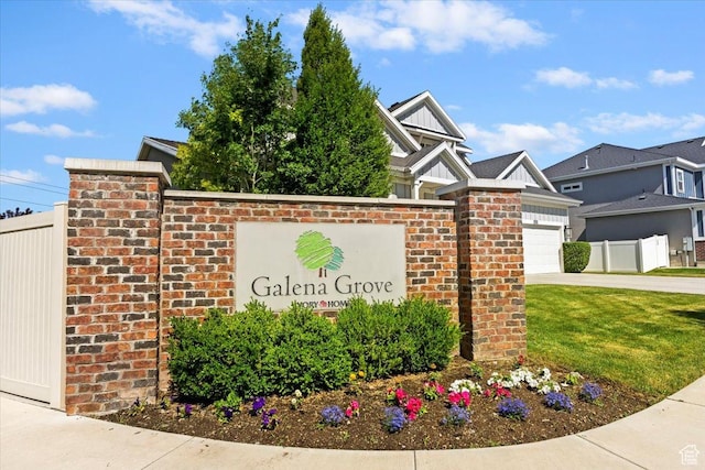 12140 S Galena Grove Way W, Draper, UT 84020 - community / neighborhood sign with a garage and concrete driveway
