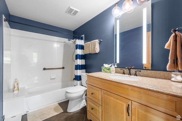 6785 N 2200 W Unit 207, Park City, UT 84098 - full bathroom with tile patterned floors, shower / tub combo, and vanity