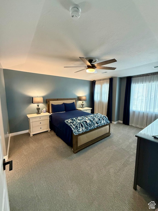 12887 S Wild Mare Way, Riverton, UT 84096 - carpeted bedroom featuring baseboards and a ceiling fan