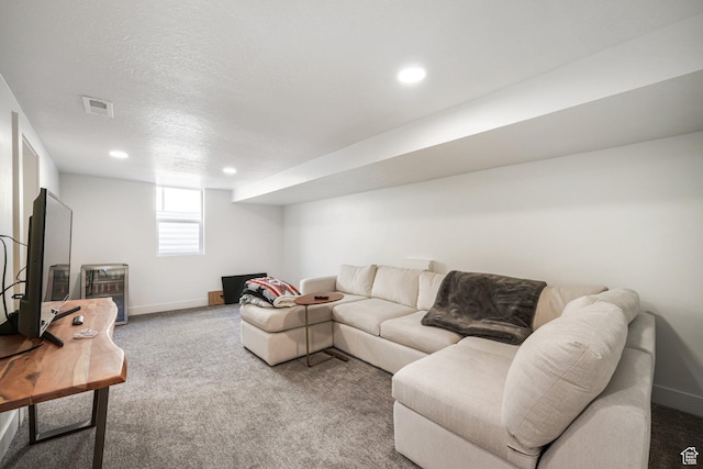 2500 E Simpson Ave S, Salt Lake City, UT 84109 - carpeted living room featuring recessed lighting