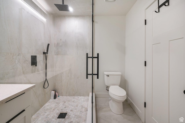 2500 E Simpson Ave S, Salt Lake City, UT 84109 - full bathroom with a marble finish shower, vanity, and marble finish flooring